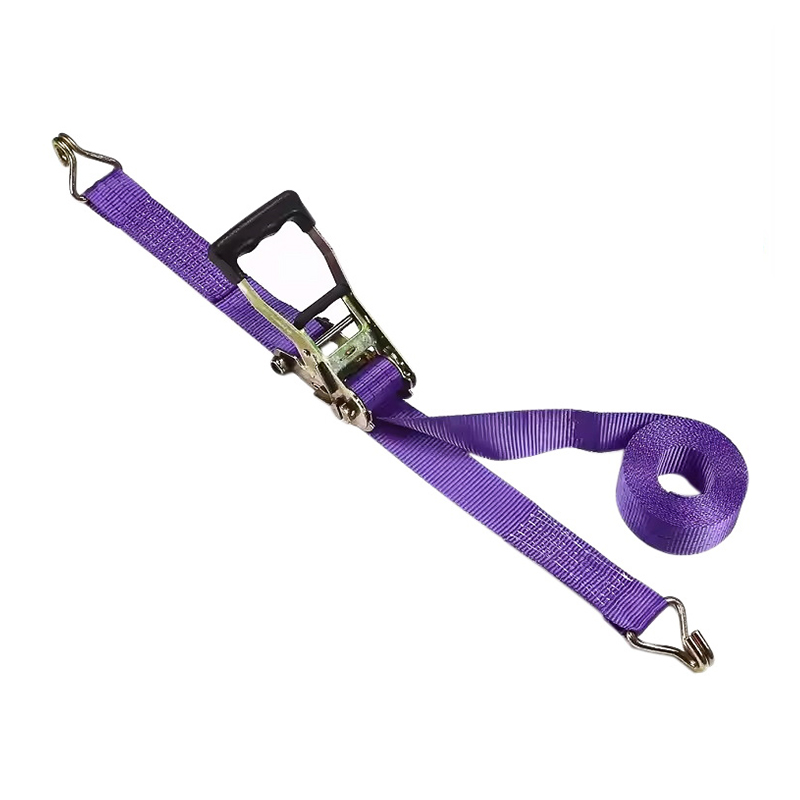 38mm 3t Mor Parmak Kauçuk Saplı Tel Kancalı Cırcır Kayışı