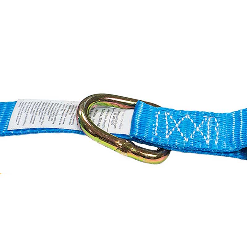 Özelleştirilmiş Logo 1'' X 15' J-Hook ve D-Ringli Cırcır Kayışı