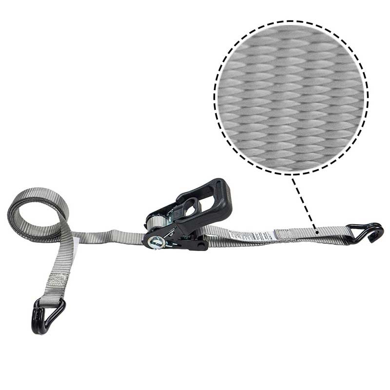 1'' X 15' Kauçuk Kaplamalı Saplı Cırcır Kayışı, Vinil Kaplamalı Tel Kancalarla