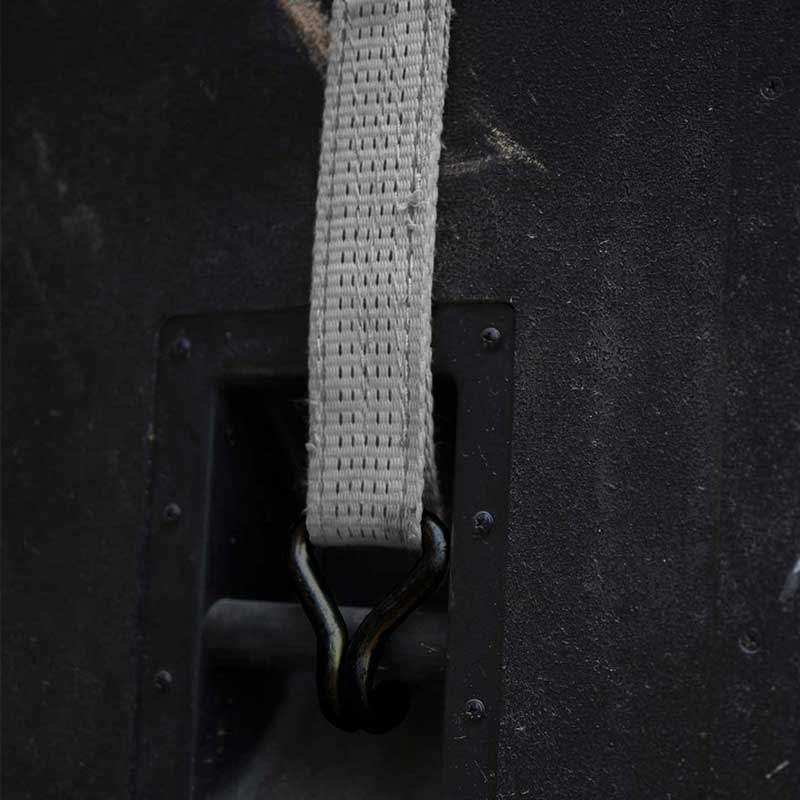 1'' X 15' Kauçuk Kaplamalı Saplı Cırcır Kayışı, Vinil Kaplamalı Tel Kancalarla