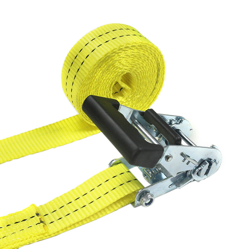 Kargo Taşımacılığı için 35mm 2t Kauçuk Kaplamalı Saplı Cırcır Kayışları
