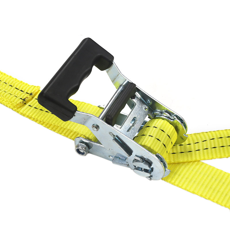 Kargo Taşımacılığı için 35mm 2t Kauçuk Kaplamalı Saplı Cırcır Kayışları