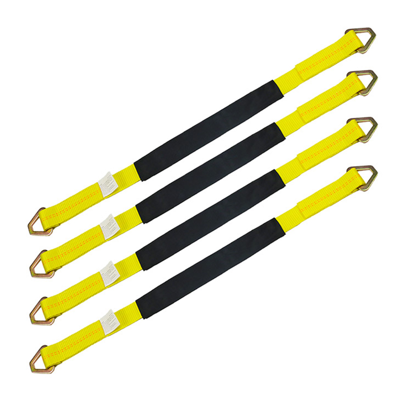 4'lü Aks Kayışı Paketi 2 inç Lastik Tekerlek Aşağı Kayışı