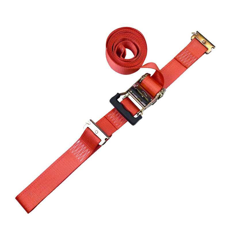 2'' X 12' Kırmızı Parmak İzi Cırcır E-Track Bağlamalı Cırcır Kayışı